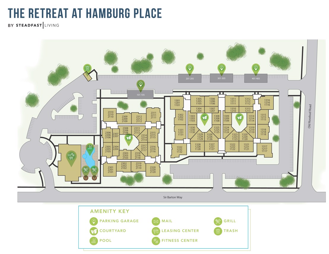 The Retreat at Hamburg Place - Community Map